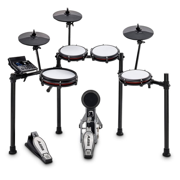 Alesis Nitro Max Premium All-In-One Electronic Drum Kit, Black