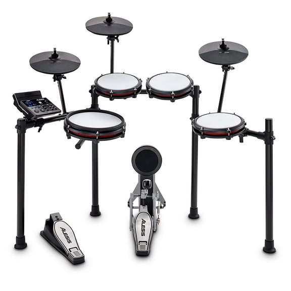 Alesis Nitro Max Premium All-In-One Electronic Drum Kit, Black