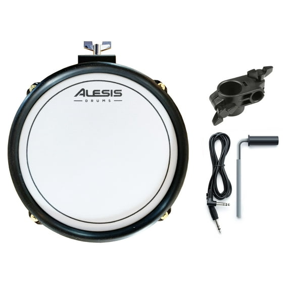 Alesis SE Surge Command 8 Inch Mesh Pad Drum Trigger, Clamp Cable Bundle, Roland Yamaha Simmons Ion Compatible