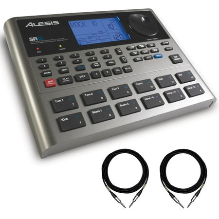 Alesis SR18 Drum Machine Bundle with 2 10-foot Mogami 1/4" Instrument Cables