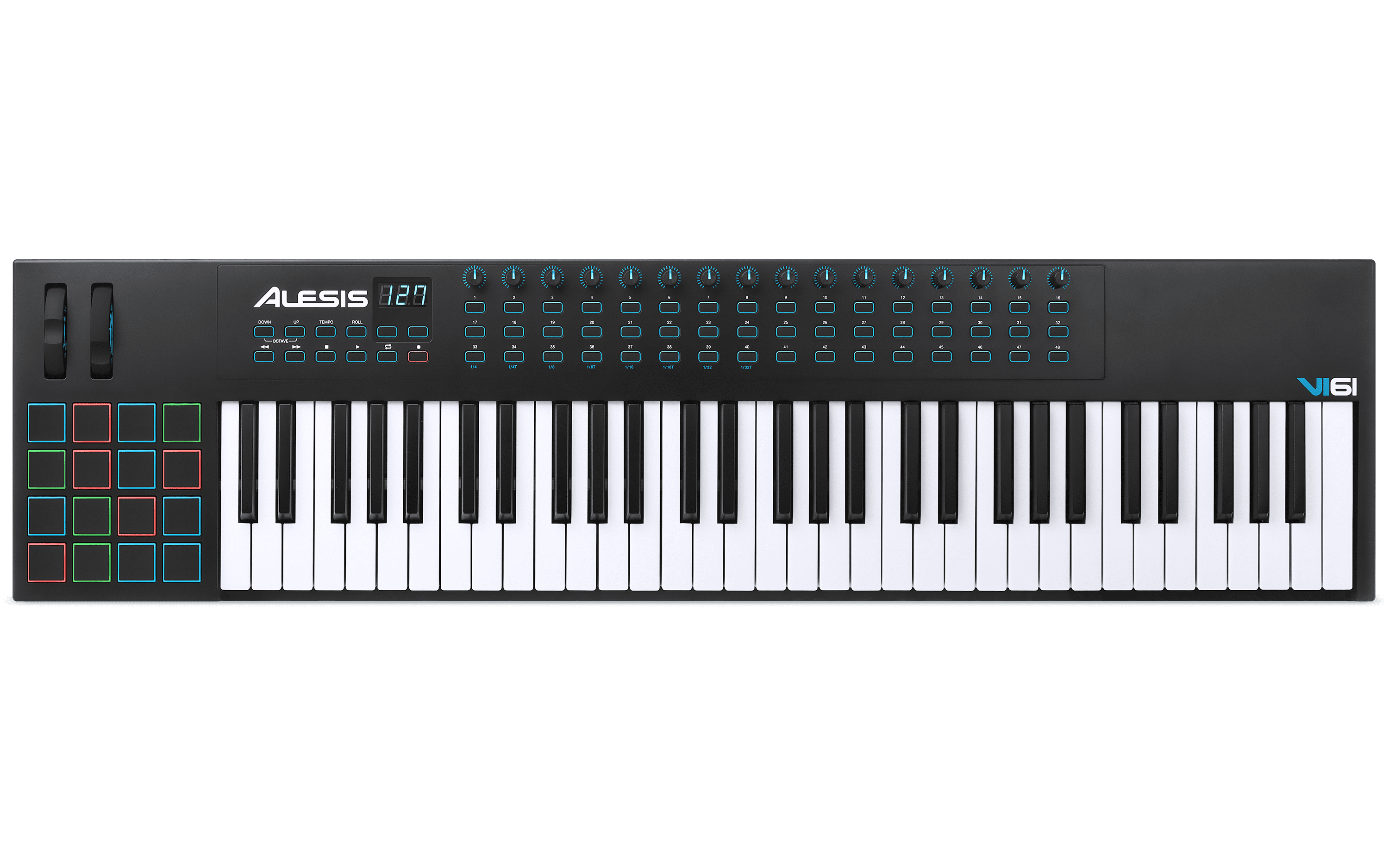 Alesis VI61 Advanced 61-Key USB/MIDI Keyboard Controller - Walmart.com