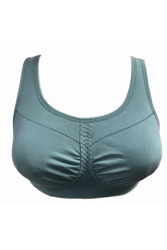 Breathable Wire-Free Sleep Bra Light Teal
