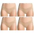thumbnail image 1 of Alessandra B Camel Toe Cover Thong (Large, Nude-4Pack), 1 of 5