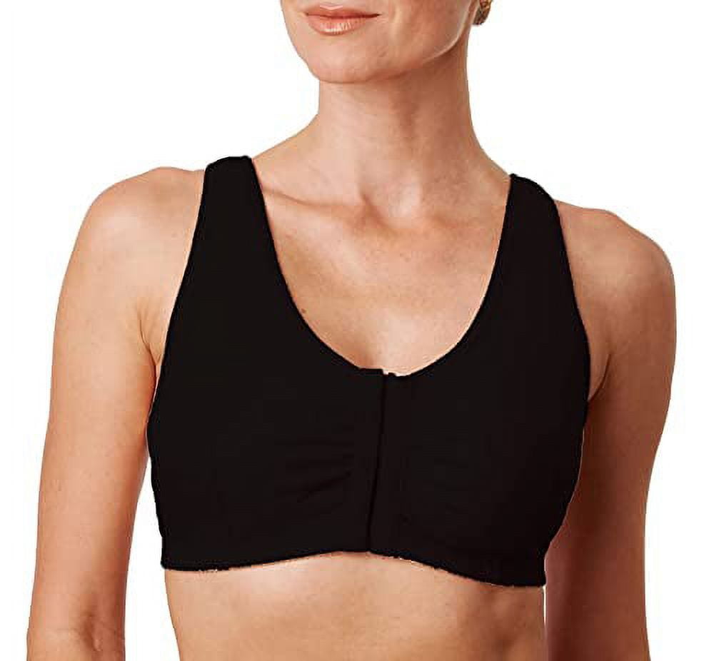 Alessandra B Mastectomy Bras with Pockets for Prosthesis Black