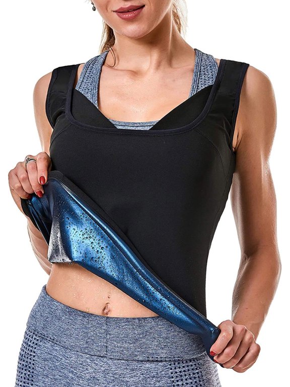Sweat Sauna Vest for Body Slimming Black