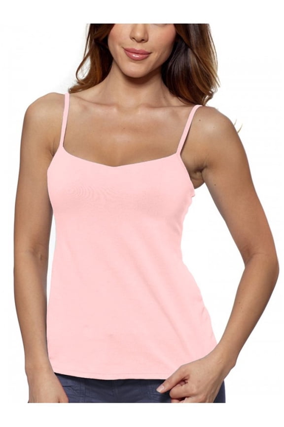 Underwire Bra Classic Camisole (34B, Pink)