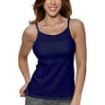 thumbnail image 1 of Alessandra B Underwire Bra High Neck Camisole (38DD, Navy), 1 of 3