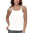 thumbnail image 1 of Alessandra B Underwire Bra High Neck Camisole (42DD, White), 1 of 3