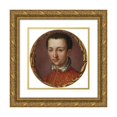 thumbnail image 1 of Alessandro Allori 15x15 Gold Ornate Wood Frame and Double Matted Museum Art Print Titled - Portrait of Francis I De 'Physicians (1541-1587), 1 of 4