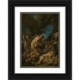 thumbnail image 1 of Alessandro Magnasco 18x24 Black Ornate Framed Double Matted Museum Art Print Titled: Three Camaldolese Monks in Ecstatic Prayer (1710 - 1740), 1 of 5
