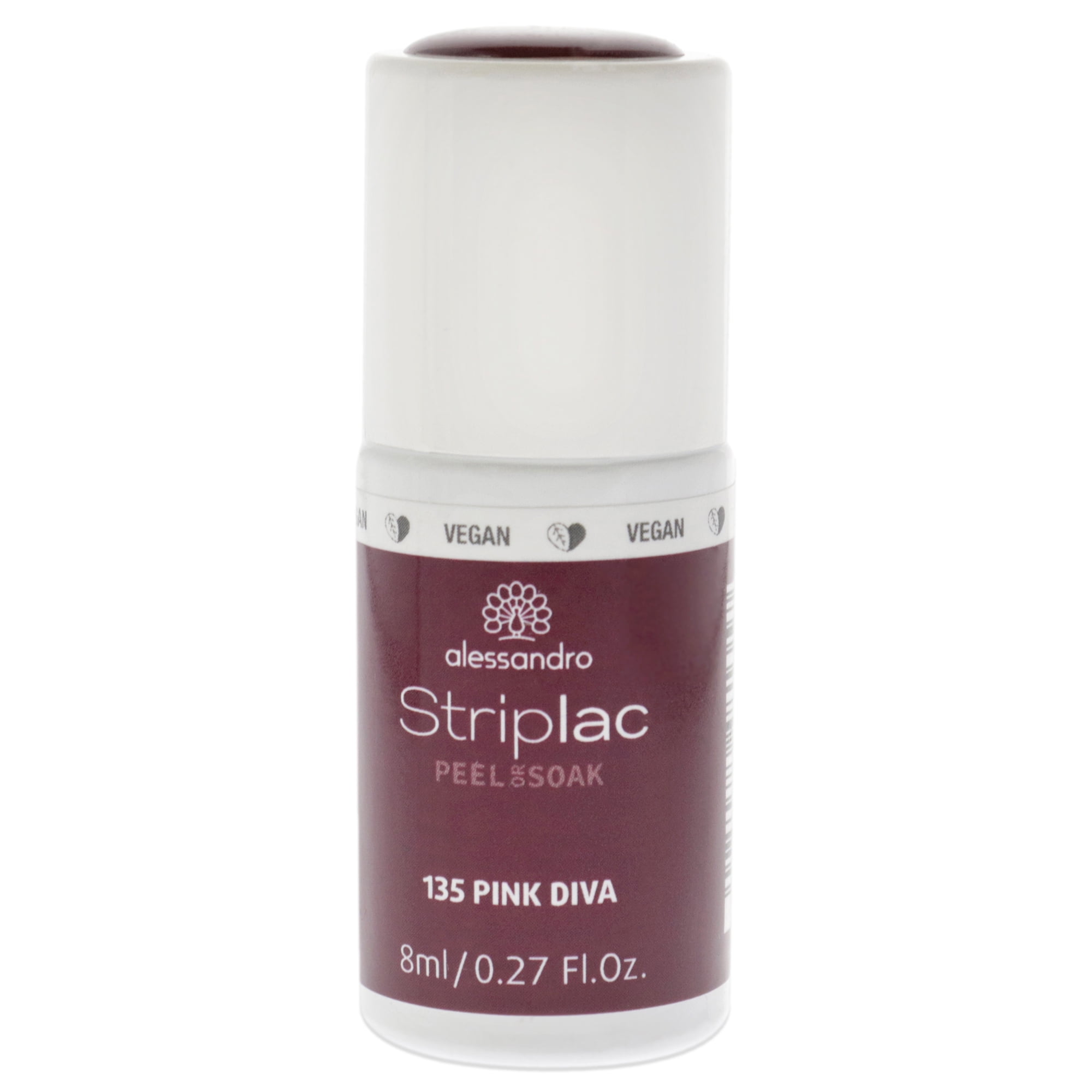 Alessandro Striplac Diva, Nail 0.27 oz - 135 Pink Polish or Peel Soak