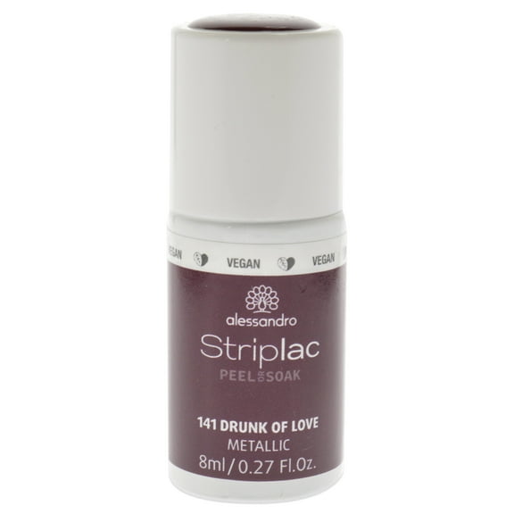 Alessandro Striplac Peel or Soak Metallic - 141 Drunk of Love , 0.27 oz Nail Polish