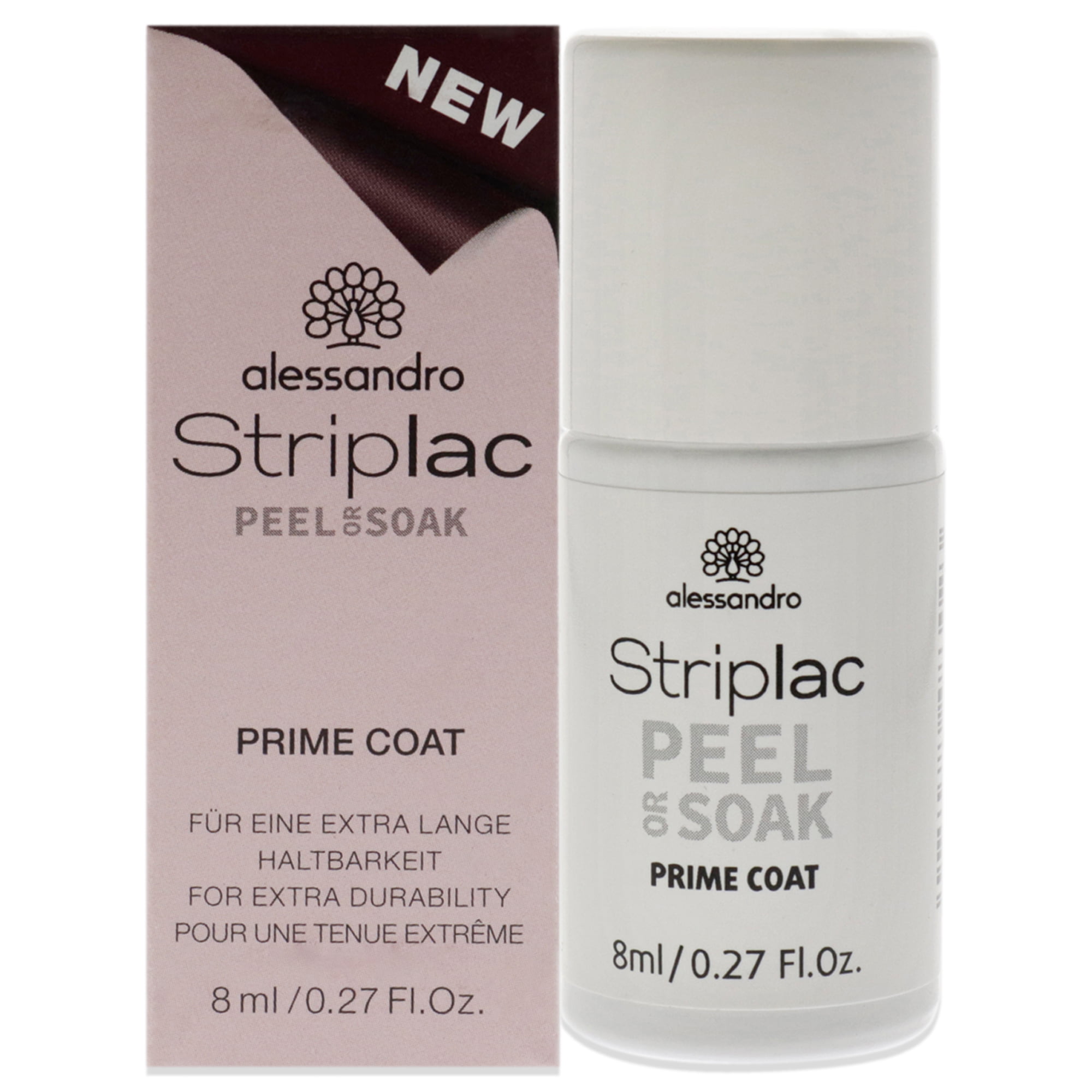 Striplac oz Nail Polish 0.27 Coat, Soak Alessandro or Primer Peel -