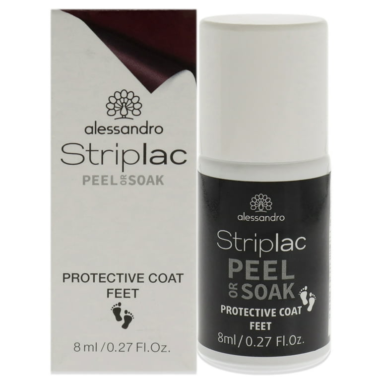 oz or Striplac 0.27 - Peel Alessandro Soak Feet, Polish Nail Protective Coat