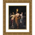 thumbnail image 1 of Alessandro Turchi 15x18 Gold Ornate Wood Frame and Double Matted Museum Art Print Titled - Hilosophy, History and Prudence Awakening the Mind to a Desire for Knowledge, 1 of 4