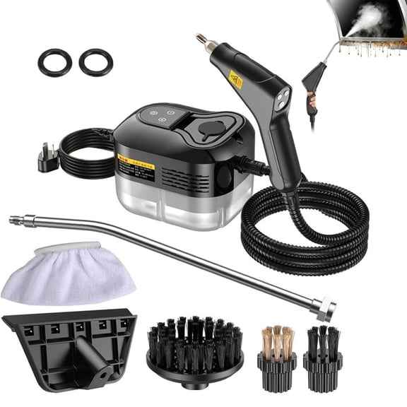 Alessentials Steam Cleaner, 2500w Handheld High-Temperature Portable Pressurized Steam Cleaner, 6 Level Adjustable, 15s Heat-Up Hand Held Steamer for Cleaning