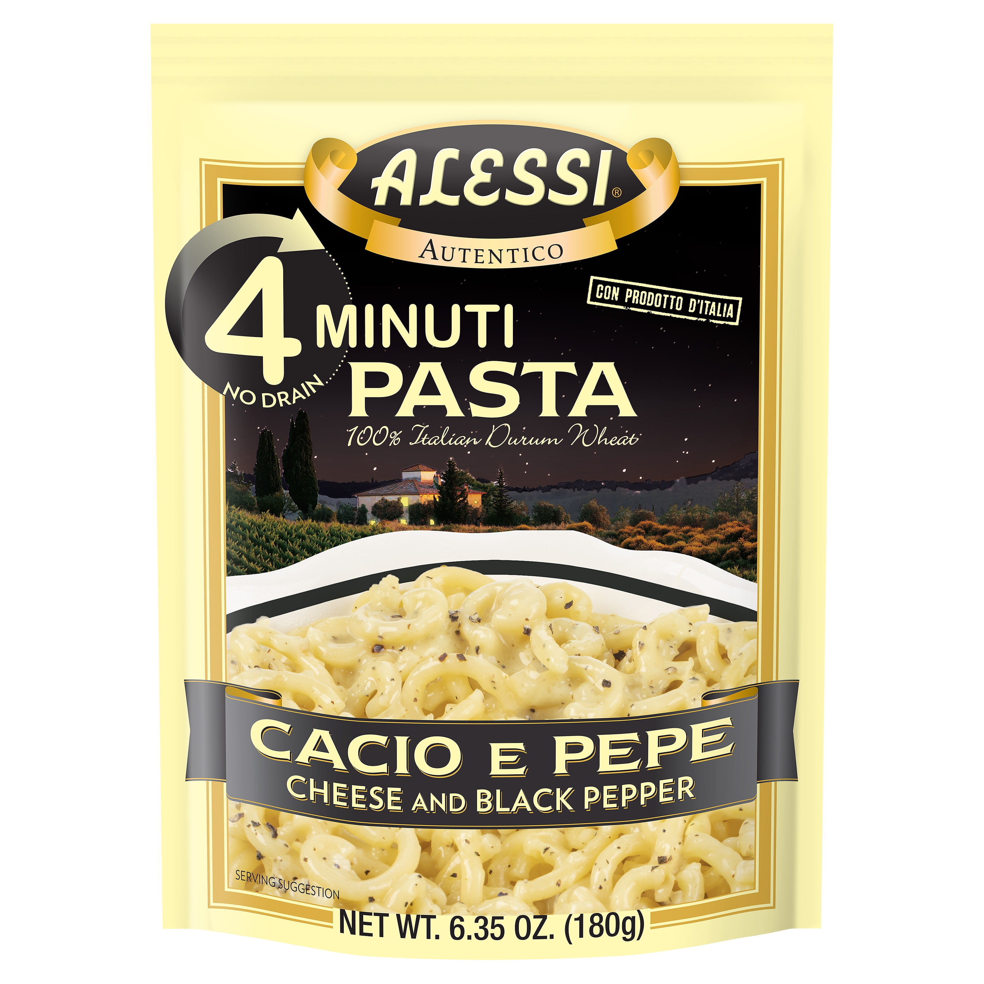 Alessi 4 Minute Cheese and Black Pepper Italian Pasta