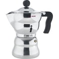 thumbnail image 1 of Alessi AAM33/6"Moka" Stove Top Espresso 6 Cup Coffee Maker in Aluminium Casting Handle And Knob in Thermoplastic Resin, Black, 1 of 4