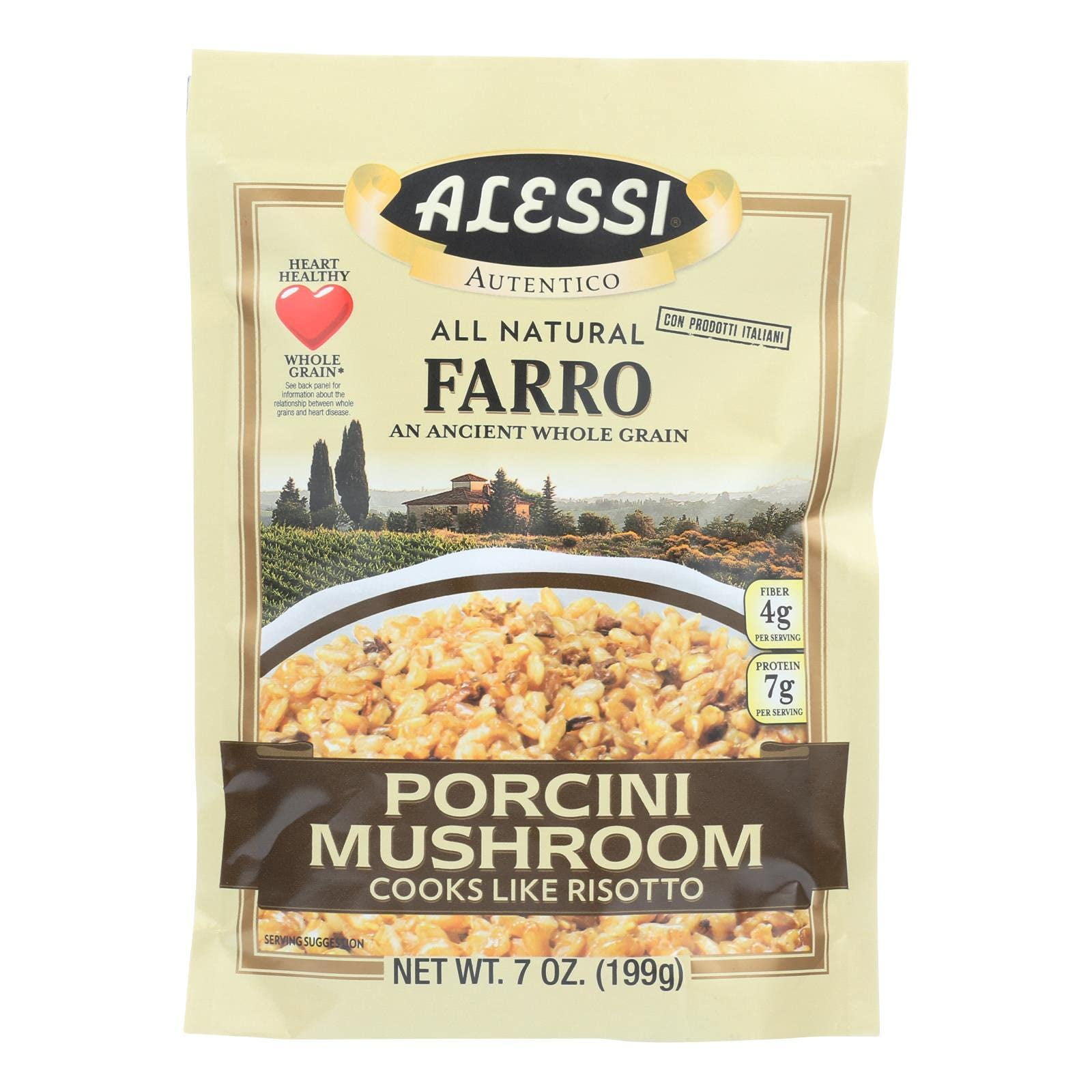 Alessi Autentico, Premium Seasoned Roman Grain Farro, Cooks Like