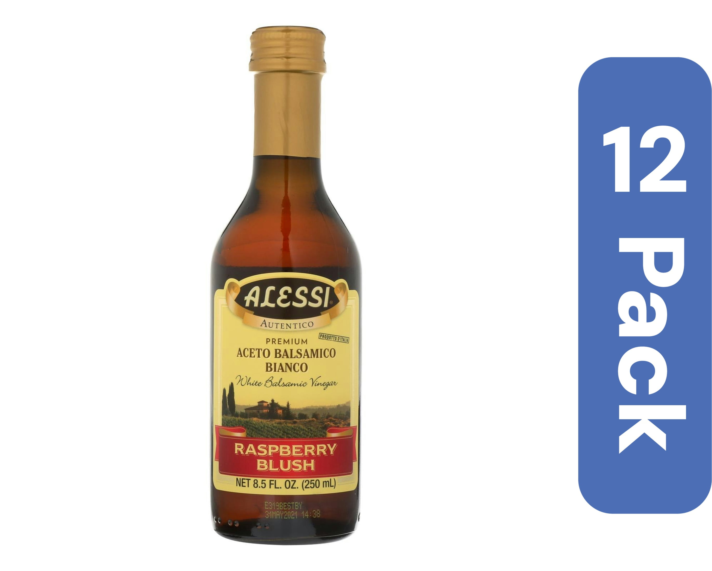 Alessi Balsamic Vinegar Raspberry 8.5 oz (Pack of 12)