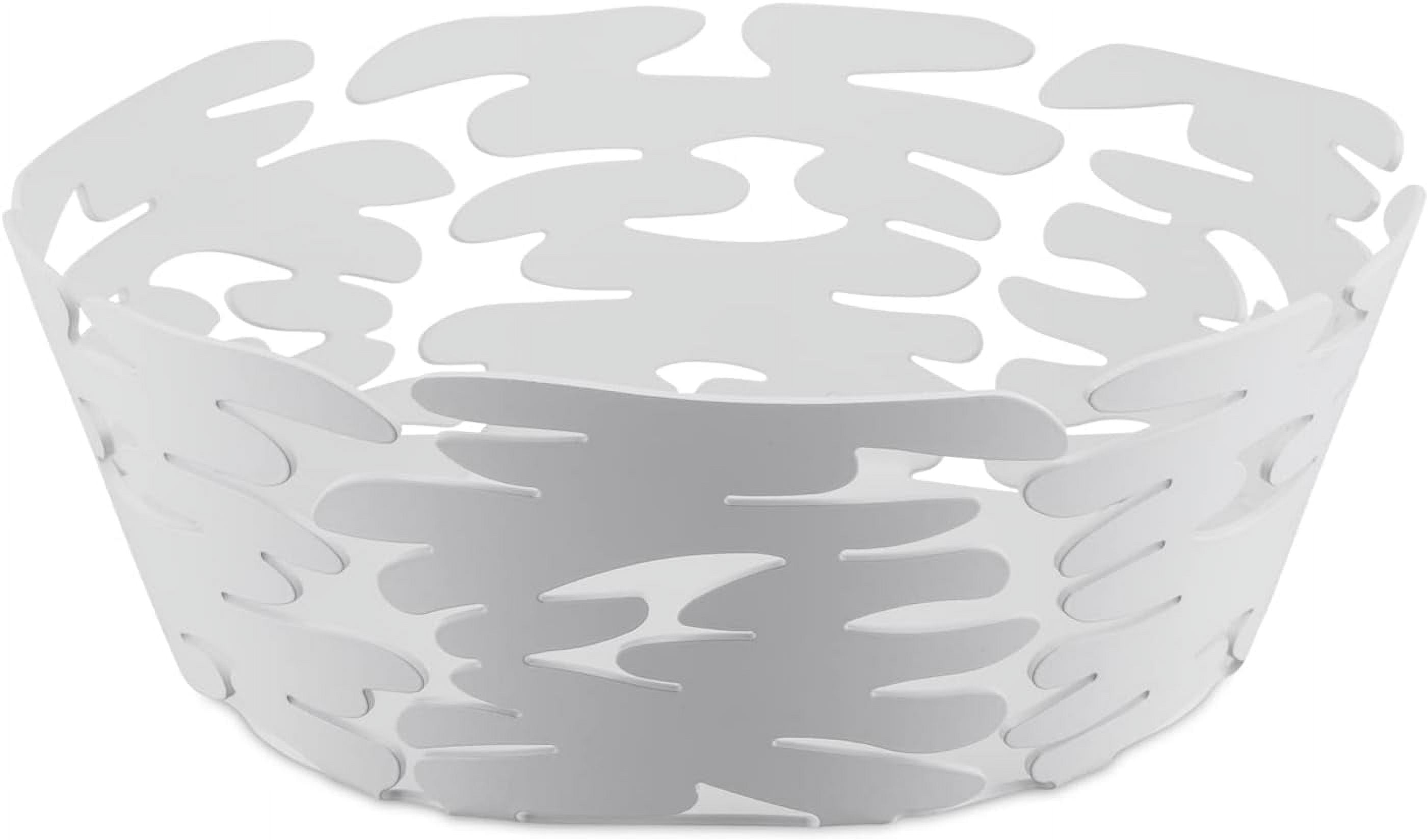 Alessi Barket Round Basket, Ø 18, white