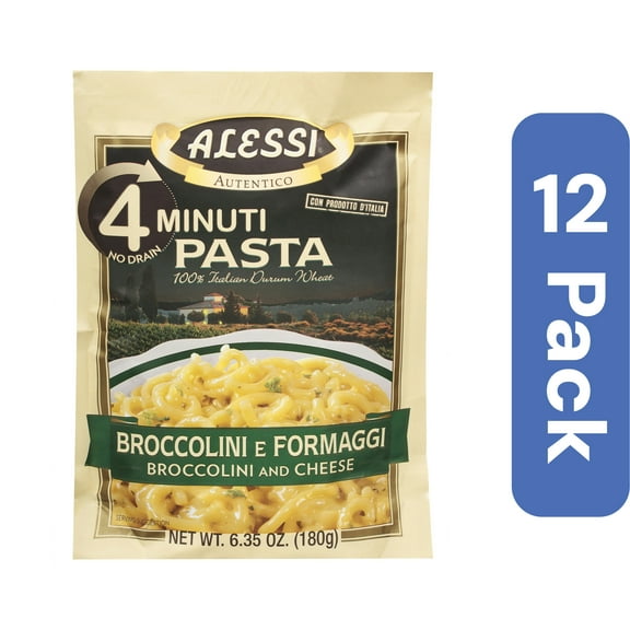 Alessi Broccoli and Cheese Pasta 6.35 oz (Pack Of 12)