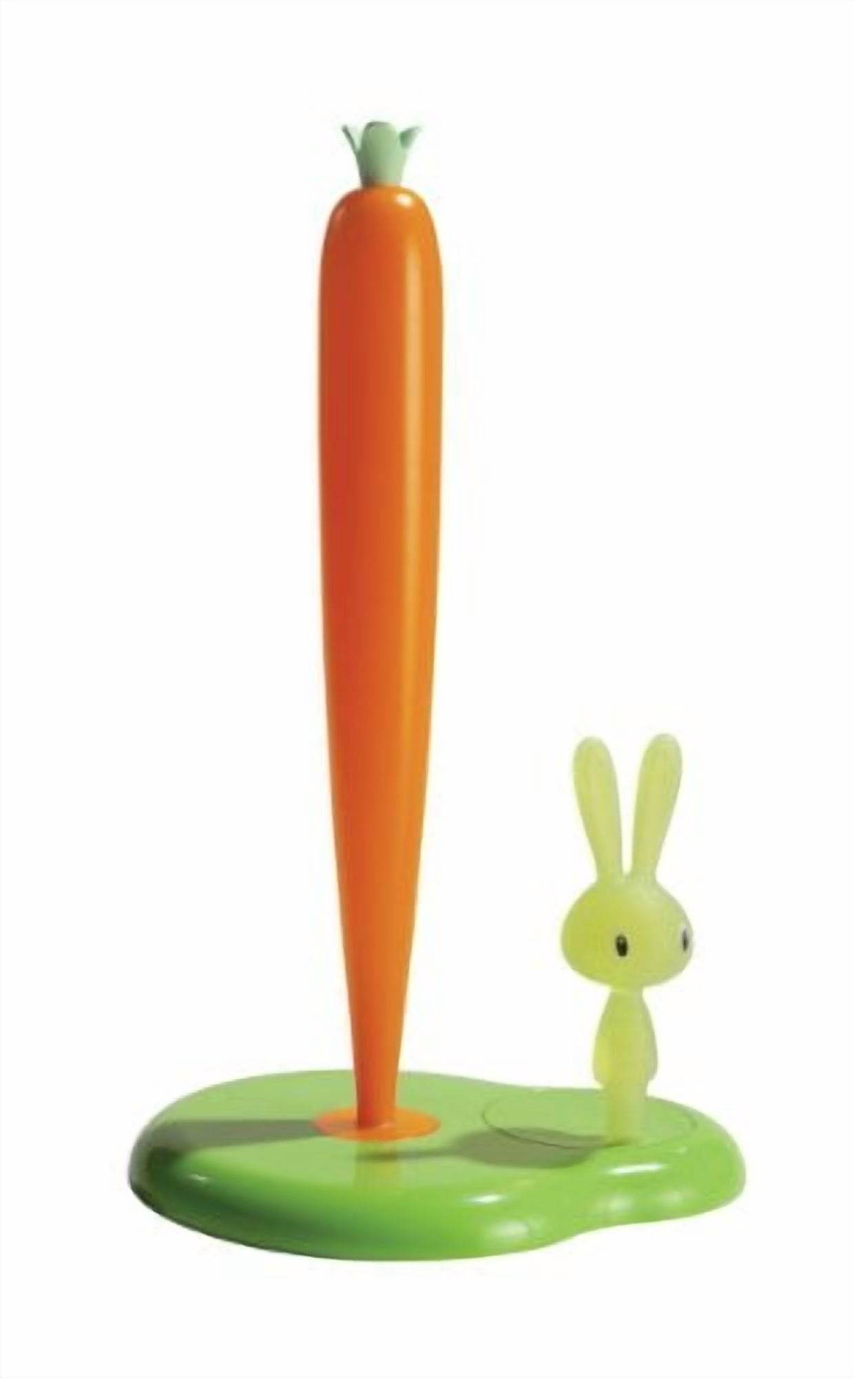 Alessi Bunny & Carrot Paper Towel Roll Holder - ASG42/H GR