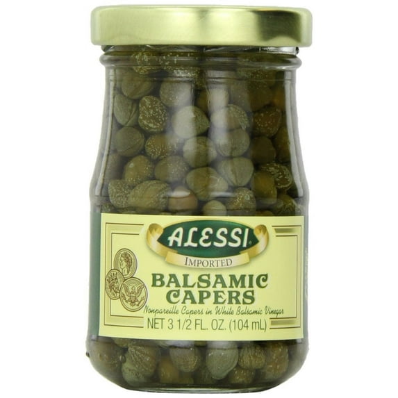 Alessi Capers in Wht Balsm Vngr, 3.50-Ounce (Pack of 6)