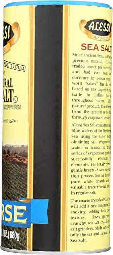 Alessi Coarse Sea Salt, 24-Ounce (Pack of 6)