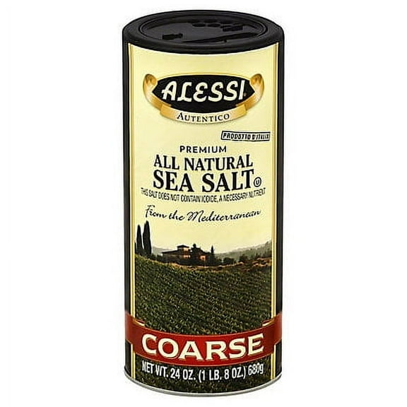 Alessi Coarse Sea Salt, 24 oz