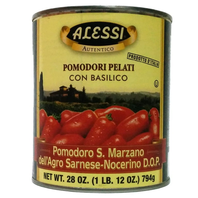 Alessi DOP San Marzano Authentic Whole Peeled Italian Tomatoes