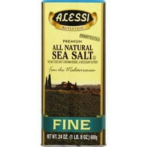 Alessi Fine Sea Salt, 24-Ounce (Pack of 6)
