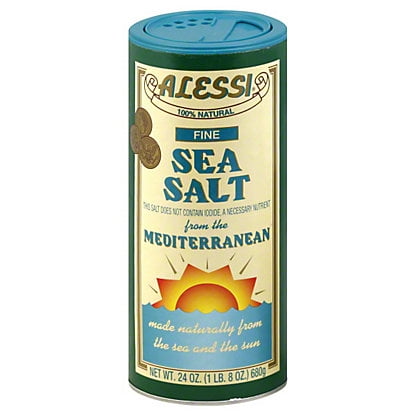 Alessi Fine Sea Salt, 24 oz
