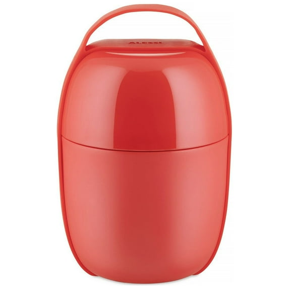 Alessi Food a Porter, Two Compartment Lunch Pot, Red