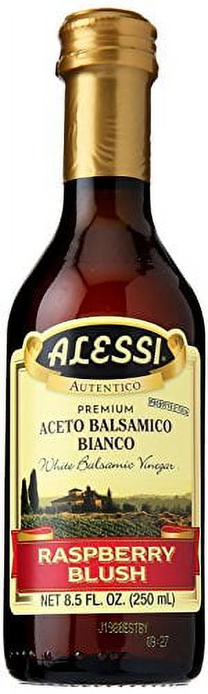Alessi Premium White Balsamic Raspberry Blush Vinegar, 8.5 fl. oz.