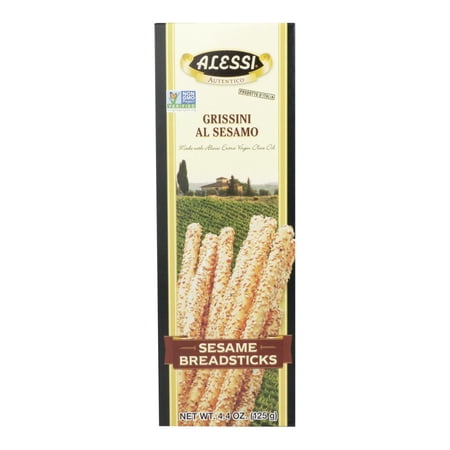 Alessi Grissini Torinesi Thin Breadsticks 3 oz Pack of 2