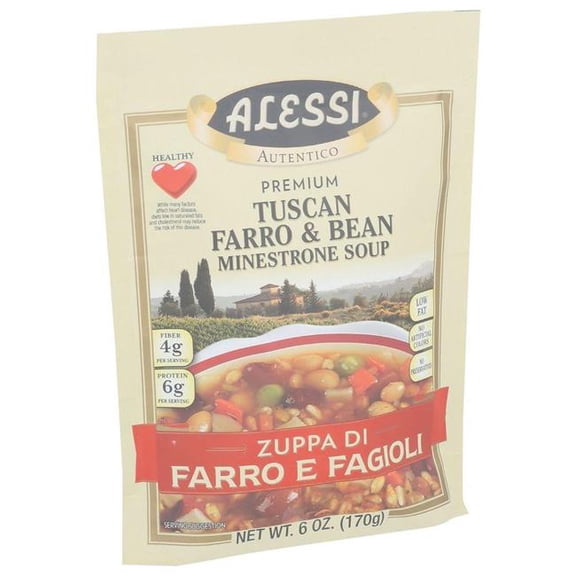 Alessi KHRM00356954 6 oz Tuscan Farro Bean Mix Soup