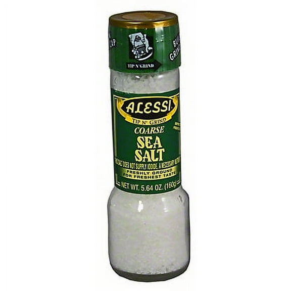 Alessi Large Sea Salt with Grinder, 5.64 oz Package may vary