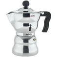 thumbnail image 1 of Alessi "Moka" Aluminum 6 Cup Espresso Coffee Maker, 1 of 3