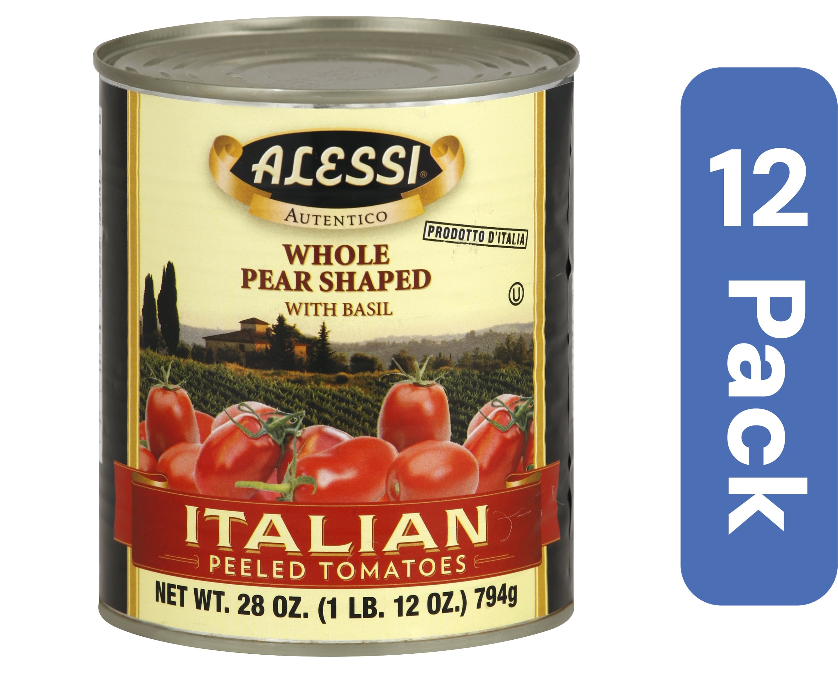 Alessi Peeled Tomatoes 28 oz (Pack Of 12)