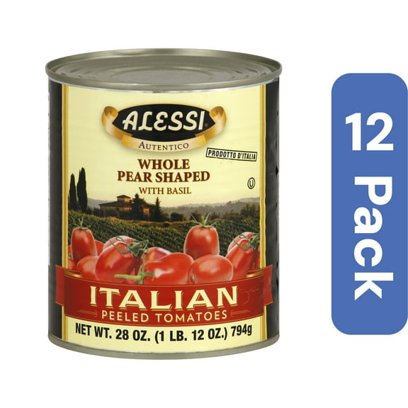 Alessi Peeled Tomatoes 28 oz (Pack Of 12)