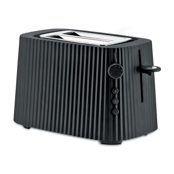 Alessi "Plissé" 6 Setting Designer Electric Toaster - Black
