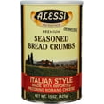Alessi Premium Italian Style Seasoned Bread Crumbs, 15 Ounces (Pack of