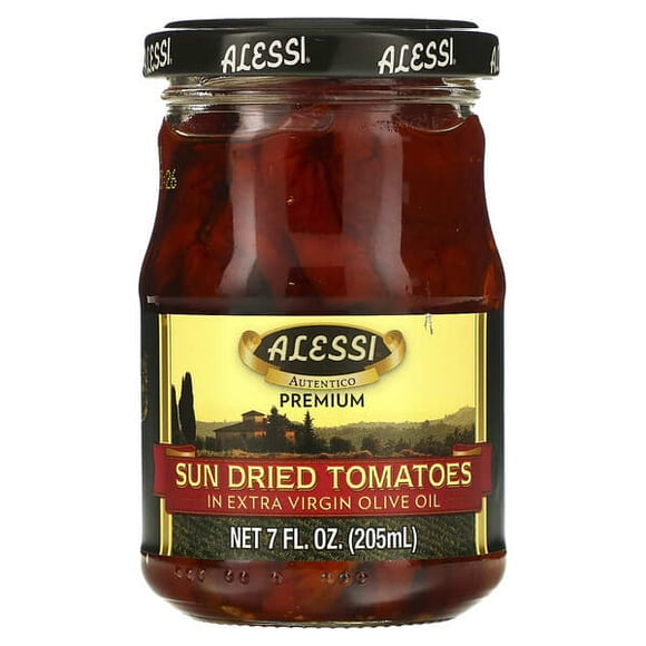 Alessi, Premium Sun Dried Tomatoes in Extra Virgin Olive Oil, 7 fl oz Pack of 2