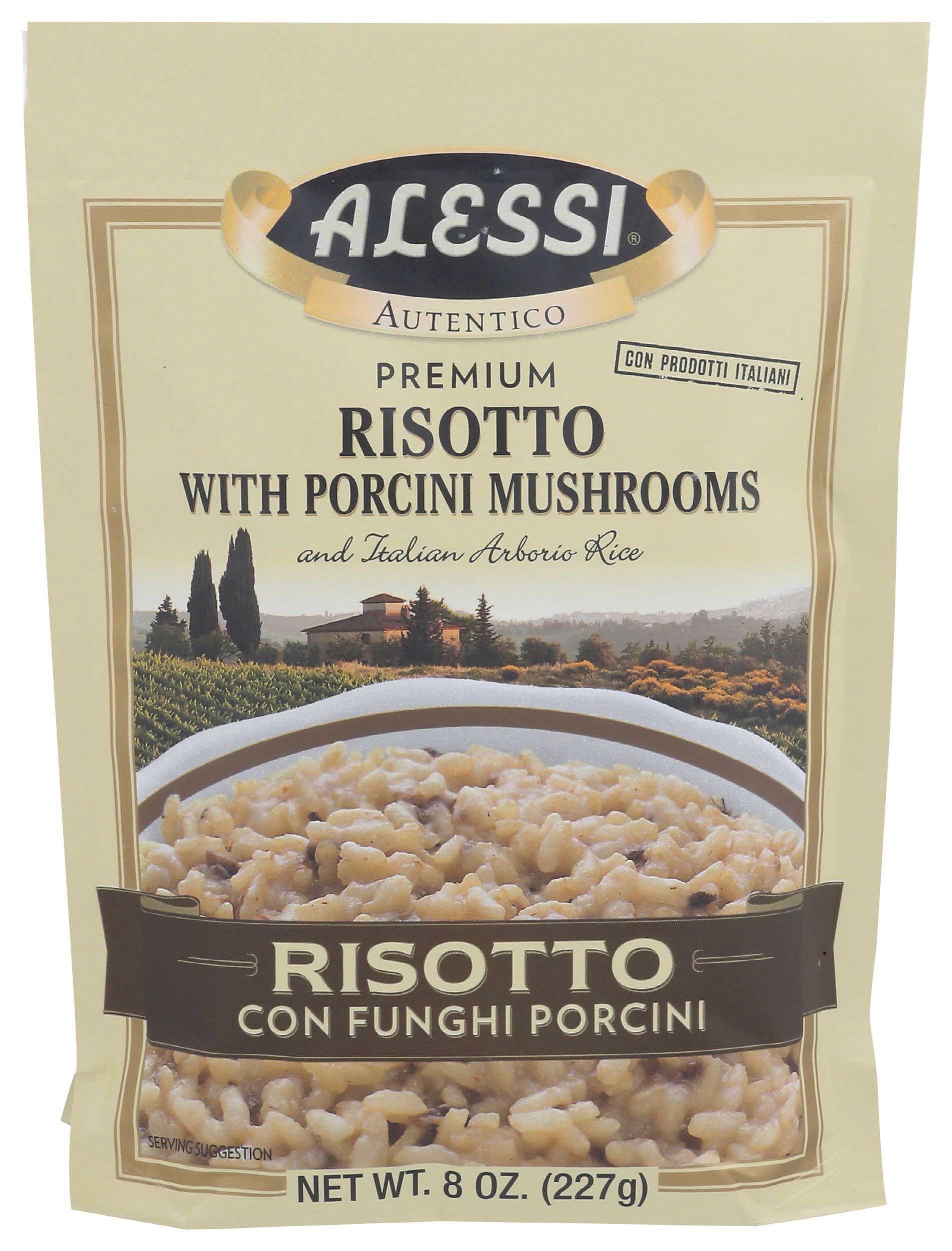 Alessi Risotto with Porcini Mushrooms - 8 oz Pack of 4