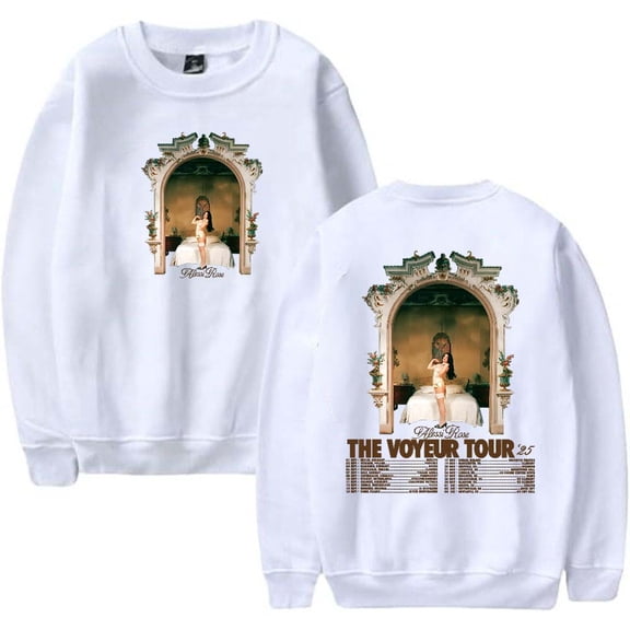 Alessi Rose The Voyeur Tour 2025 Sweatshirt Women Men Casual Crewneck Long Sleeve Pullover Clothes
