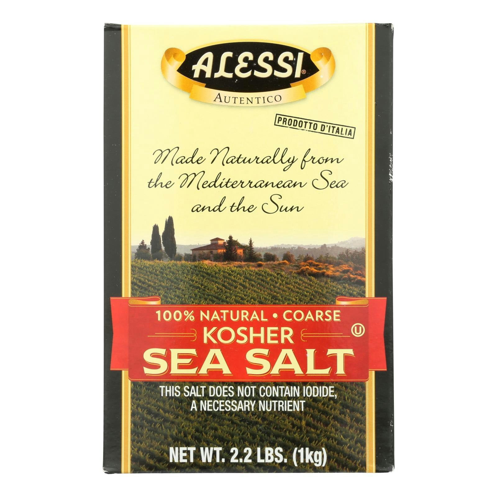 Alessi Sea Salt 1 kg (Pack Of 12)