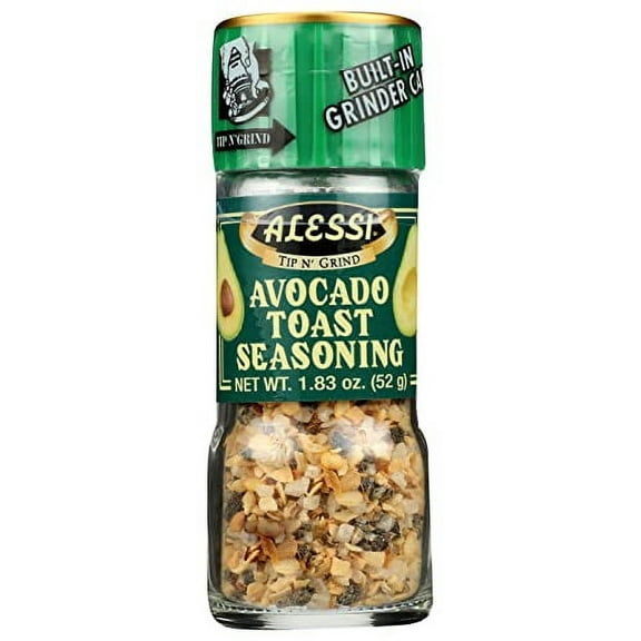 Alessi Seasoning Avocado Toast, 1.83 Oz (Pack of 6)