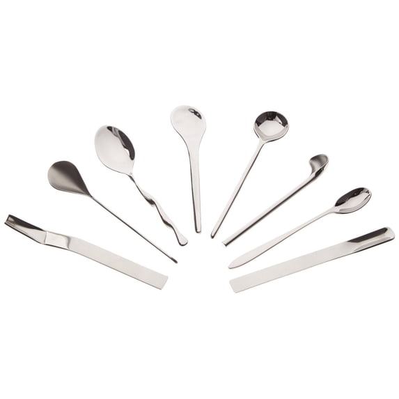 Alessi Set of 8 Assorted Espresso Spoons