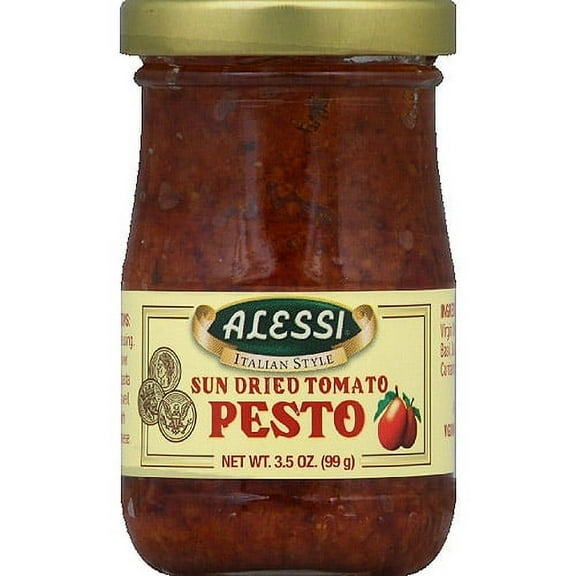 Alessi Sun Dried Tomato Pesto, 3.5 oz, (Pack of 12)